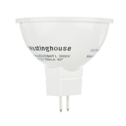 Westinghouse 6-1/2W MR16 LED Dimmable 3000K GU5.3 Base - 12 Volt - Hanging Box (3349100)