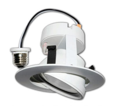 Best Lighting Products 4 Inch LED Downlight White Gimbal Ring 4K Downlight Fixture (BRK-LED4-GR-4K-ECO)