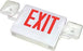 Best Lighting Products LED Exit/Emergency Combo Fixture White with Red Lettering, Self Diagnostic Testing Unit 120/277V (LEDCXTEU2RW-SDT)