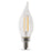Feit LED 60W Equivalent500 Lumen - Filament Clear Glass - Dimmable - Candelabra - 2700K 2 Pack - CEC Compliant Bulb (BPCFC60927CAFIL/2/RP)