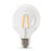 Feit Electric LED Globe G25 60W Equivalent 500 Lumens Filament Clear Glass Medium 2700K CEC Compliant Bulb (BPG2560/927CA/FIL/RP)