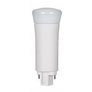 SATCO/NUVO 9W LED PL 2-Pin 3500K 950 Lumens G24D Base 50000 Average Rated Hours 120 Degree Beam Spread Vertical Type B Ballast Bypass (S8537)
